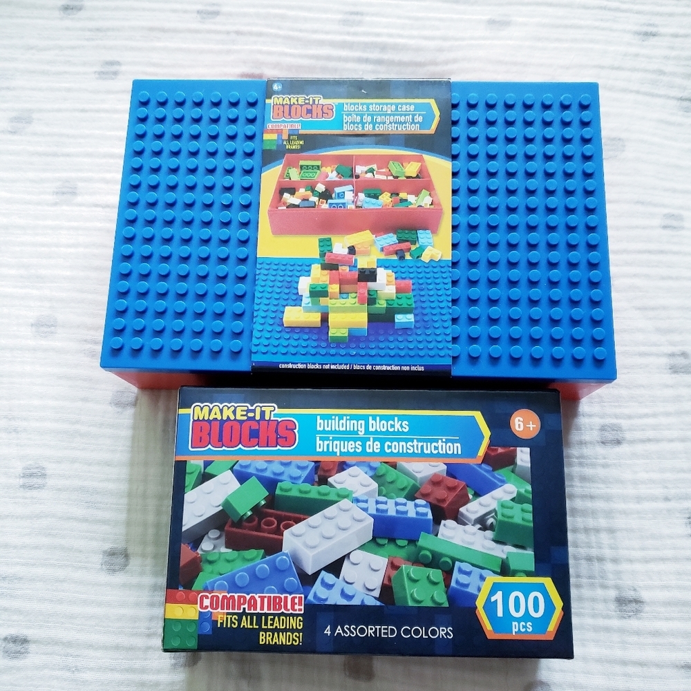 Make-It Blocks and Case Set. NWT.